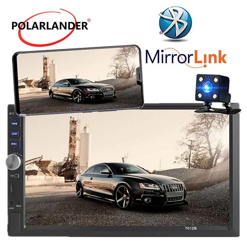 Новый 2 Дин 7 ''дюймовый LCD Сенсорный экран магнитофон магнитола автомобиль