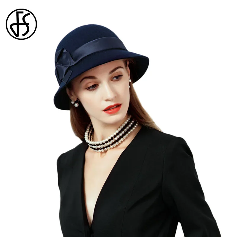 navy blue bowler hat