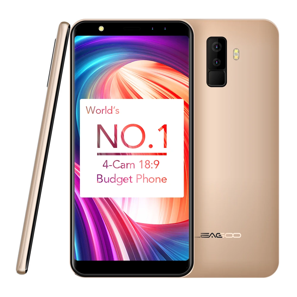 LEAGOO M9 5 дюймов 18:9 полный экран 13MP 4 камеры смартфон MT6580 четырехъядерный 2 Гб ОЗУ 16