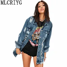 Уличные джинсы куртка женская Casacos Feminino рваные весенние джинсовые куртки Femme винтажный Бомбер куртка базовое пальто YQ226