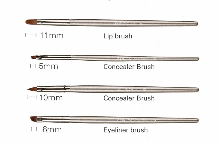 ZOREYA Соболь волос высокое качество кисти для макияжа 26 шт. Профессиональный набор кистей для макияжа с косметичкой