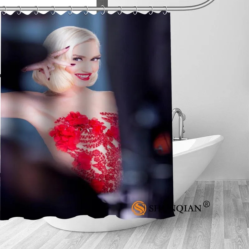 Пользовательские gwen stefani занавески для ванной тканевые современные душа