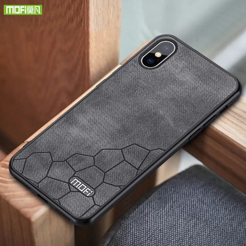 Mofi For iPhone XR Case Luxury Hard Back Cover iphone Original Fabric Shockproof Matte for xr case leather |