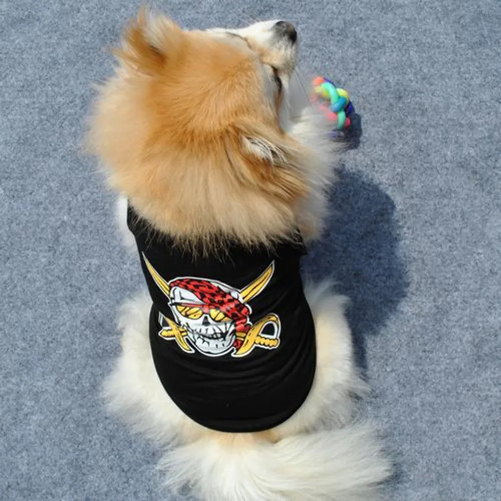 

Pet Dog Vest Cute Design Small Puppy Cat Clothing Spring And Summer Breathable Teddy Dog Cotton Clothes Pet Puppies