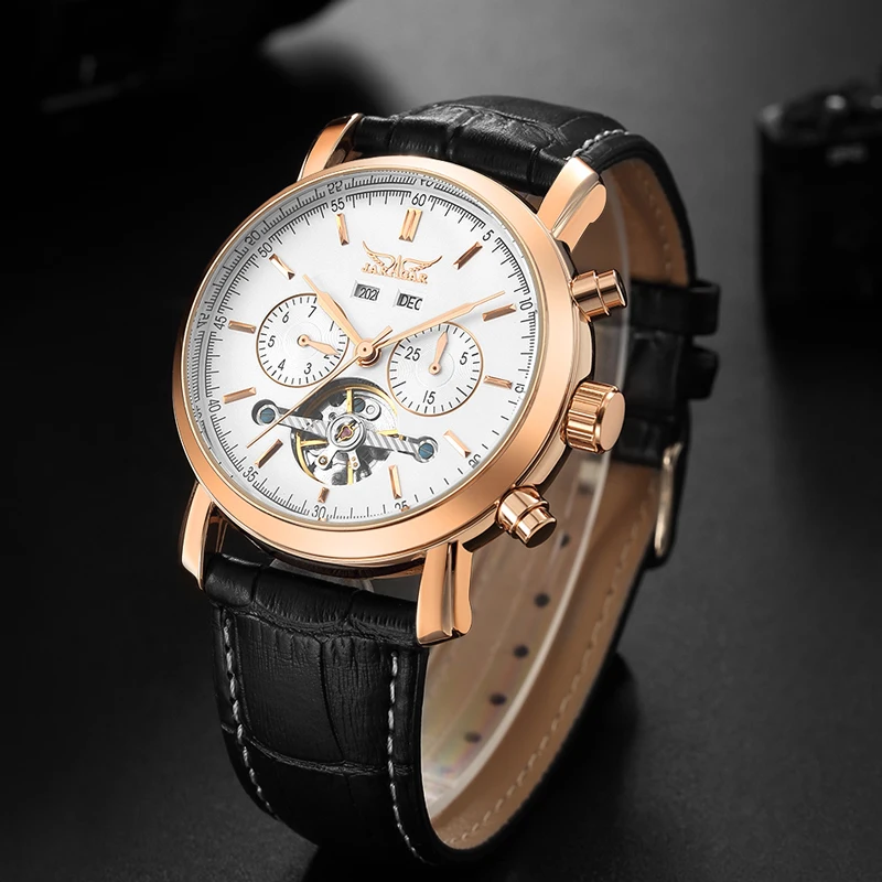 

JARAGAR Men Self Winding Mechanical Watch Mens Fashion Casual Watches Man Multifunction Sport Wristwatch Relogio Masculino