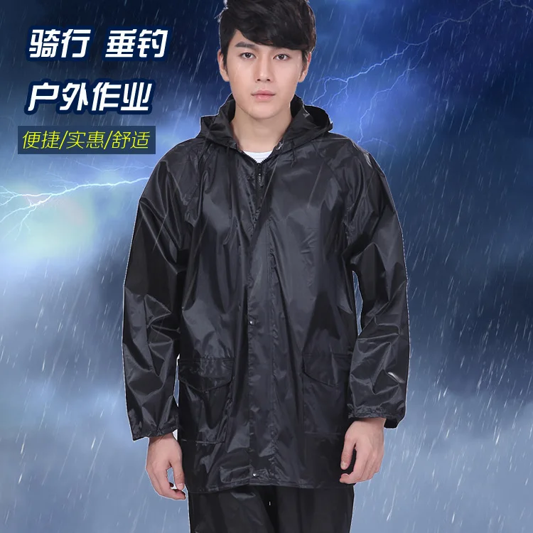 Summer men and women split raincoat rainy day job  fishing male raincoat free size rain covers