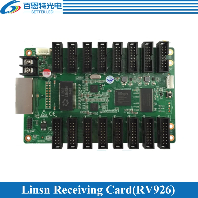 

Linsn RV926(Replace RV916) LED Display control system Receiving Card Support Static, 1/2, 1/4, 1/8, 1/16, 1/32 Scan