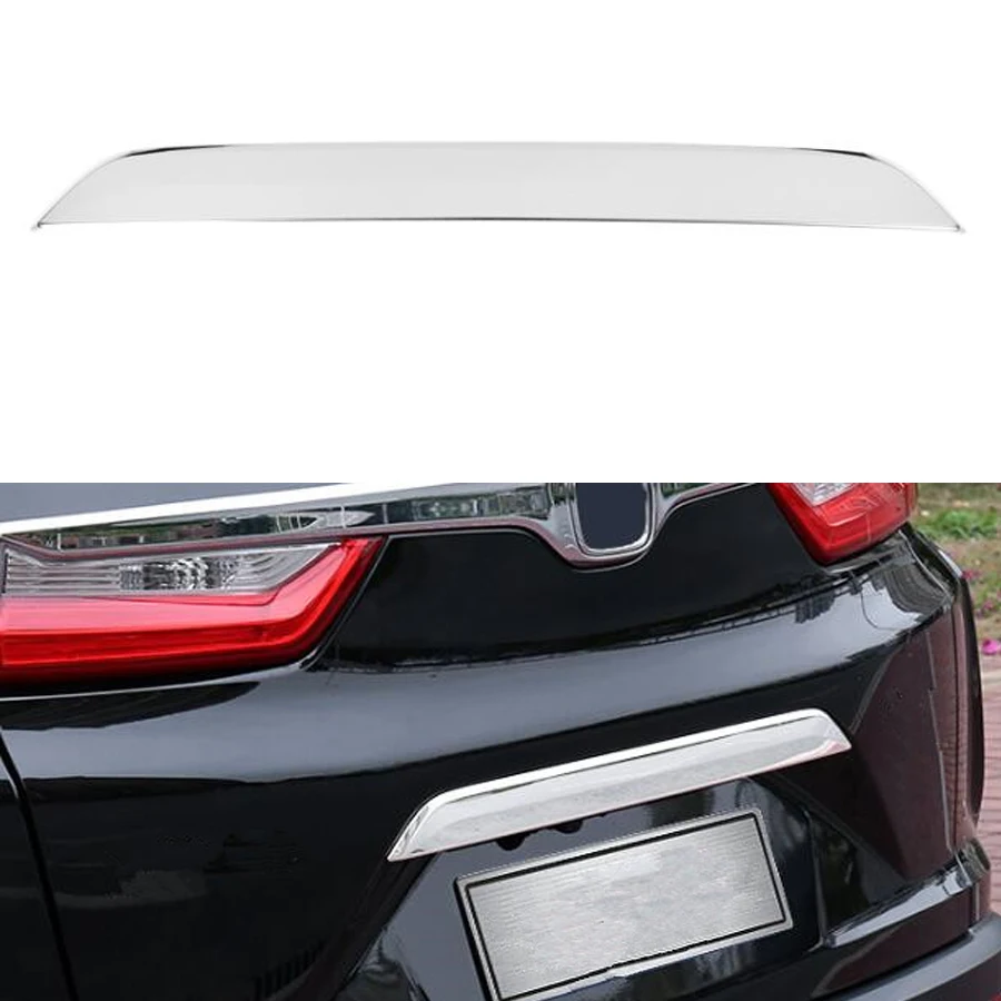 YAQUICKA Stainless Steel Car Rear Trunk Door Strip Cover Trim Styling