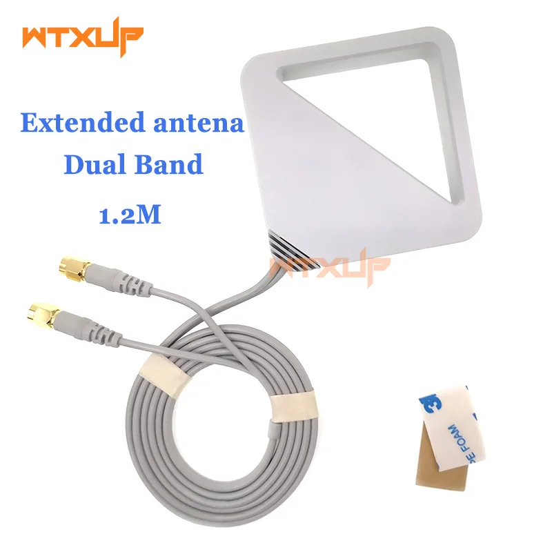 3x6dBi Dual Band WiFi RP-SMA Antennas for PCI-E Express Cards 12in u.fl cable 