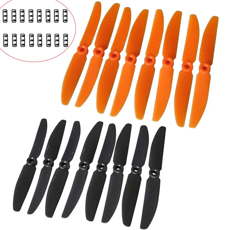 16 шт. 8 пар GemFan 5030 5X3 Multirotor CW CCW Пропеллер для RC Quadcopter Qav250 опора - Цвет: black and orange