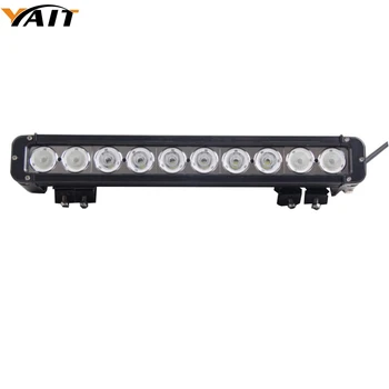 

Yait 100w 17inch Single Row Led Light Bar 10 x 10W Work Light for Hunting Driving Wrangler JK 4x4 Work Light Bar Led