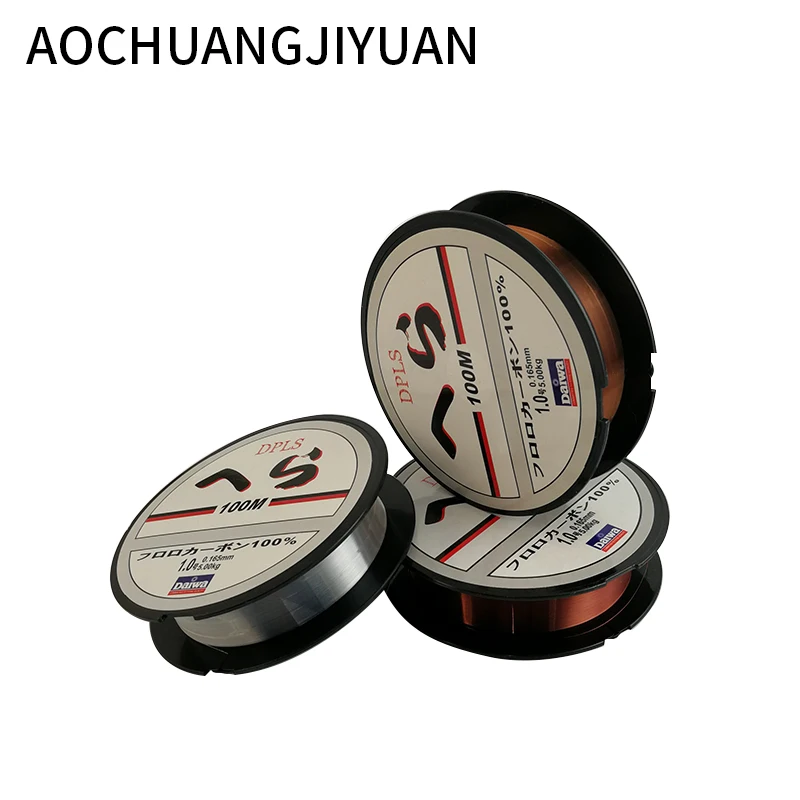 

New Style 100m Sea Fishing Lin Wear Resisting Lure Nylon Fishing Line Wine Red Transparent for Sea Fishing Lure Fishing