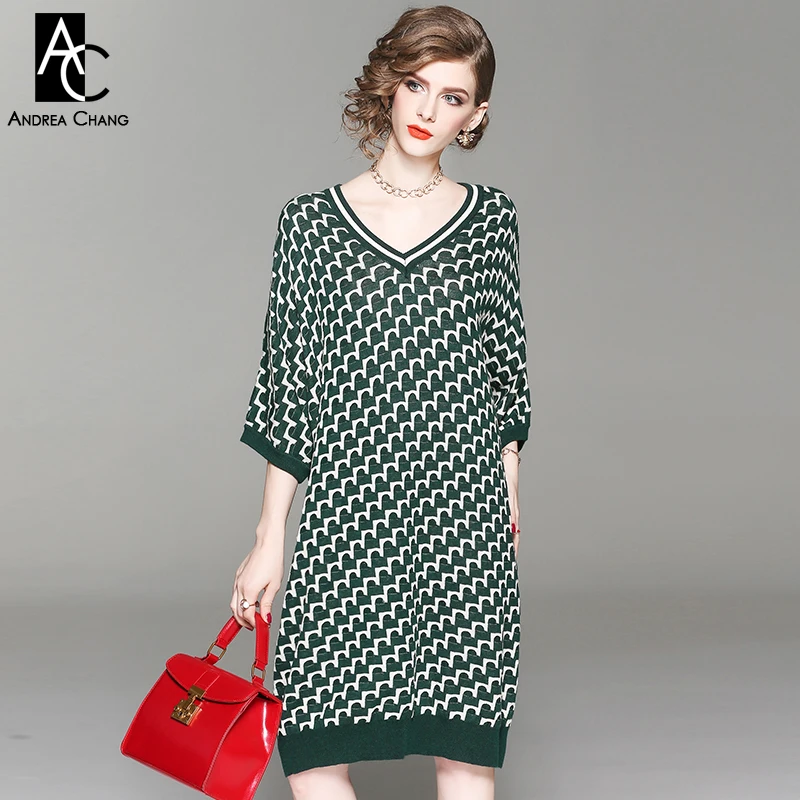 Aliexpress.com : Buy autumn winter woman dress black green fish scale ...