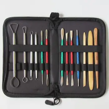 

13PCS within bag Metal Plasticine Colored Clay Tool Mold Kit Set tool Chisel DIY Playdough Toys Fimo clay Tools