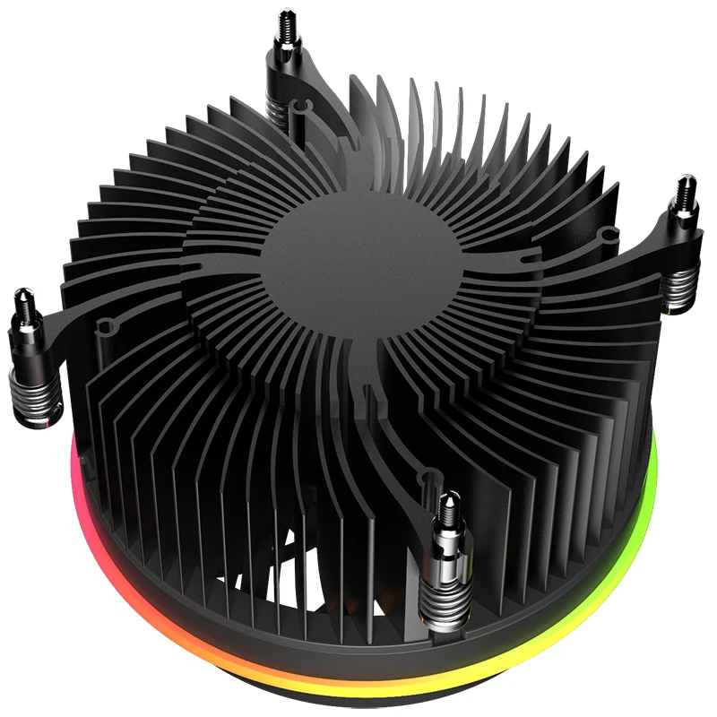 Aigo Shadow CPU RGB Cooler 100 мм 4Pin светодиодный вентилятор Радиатор PC радиатор охлаждающий
