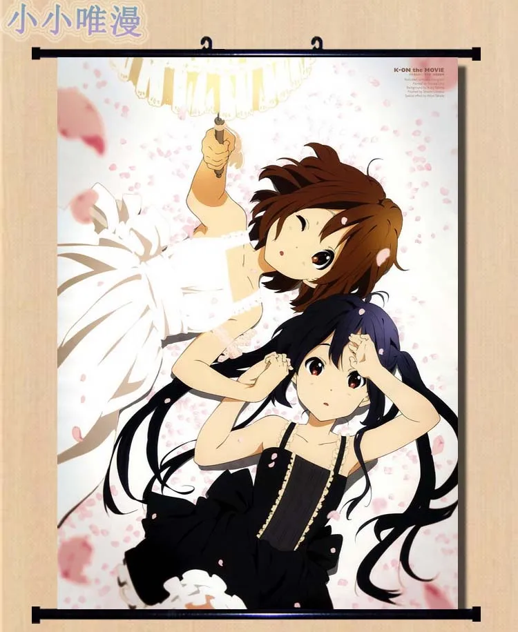 K ON японского аниме! Hirasawa Yui & Akiyama Mio Tainaka Ritsu Kotobuki Tsumugi домашний декор настенная