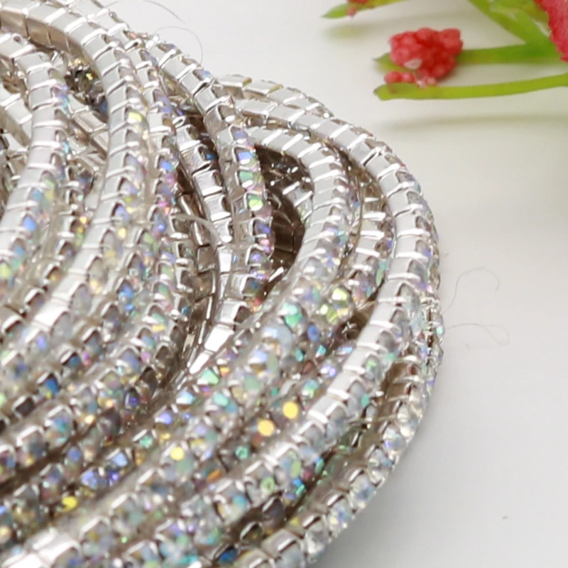 Free Shipping White AB Bracelet& Bangle for Girls 10pcs/lot Tennis Bracelet Luxury Bracelets for Elegant party jewelry