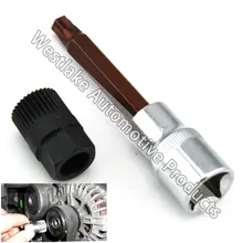 T50 Alternatore Puleggia Socket Bit Con 33 Denti Strumento Alternatore Puleggia Puller Remover Presa