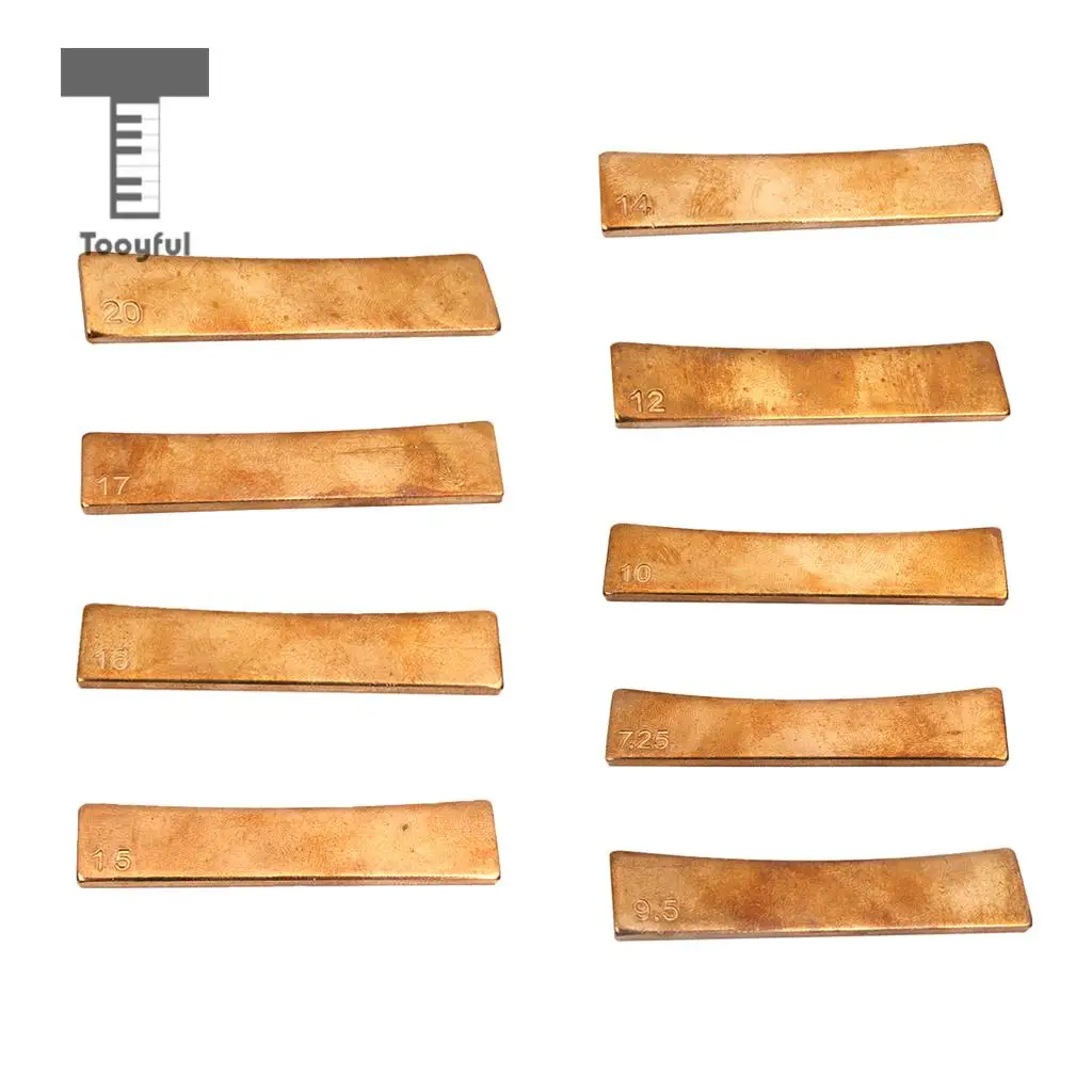Tooyful Durable Brass Guitar Radius Fret Press Caul Insert Fretboard Fingerboard Accessory for Guitarist Luthier Tools
