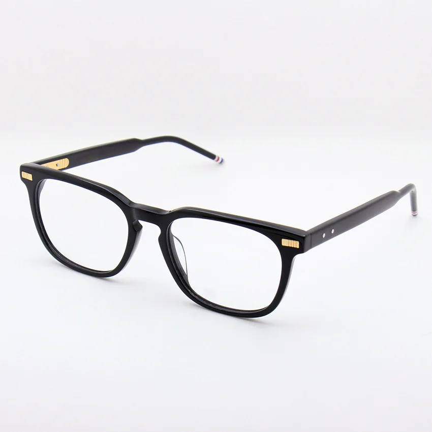 US $29.40 2020 Thom Brand Retro Square Acetate Optical Glasses Frame Men Women Spectacle Oculos De Grau Rectangle Eyeglasses