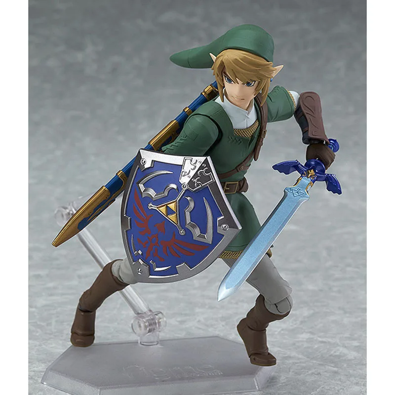 Figma 319 Zelda LINK Сумеречная принцесса ПВХ фигурка игрушка кукла рождественский подарок