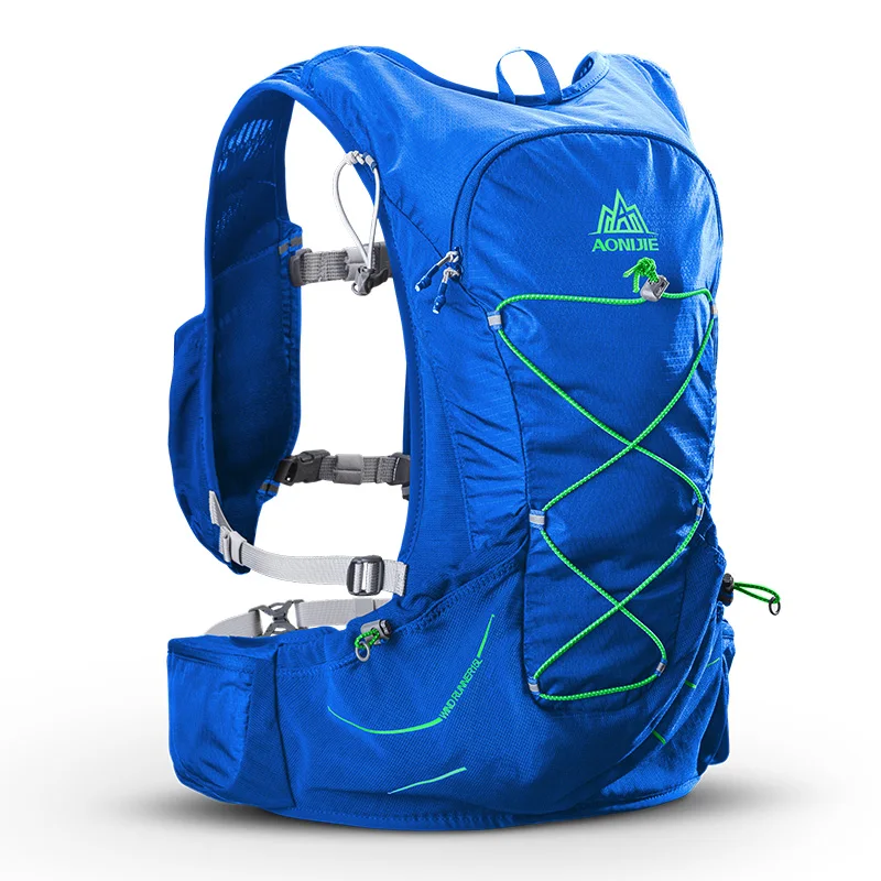 AONIJIE легкий рюкзак для бега на открытом воздухе спортивная дорожка гонки марафон Пешие прогулки сумка жилет-рюкзак против обезвоживания 3L сумка для воды - Цвет: Синий цвет