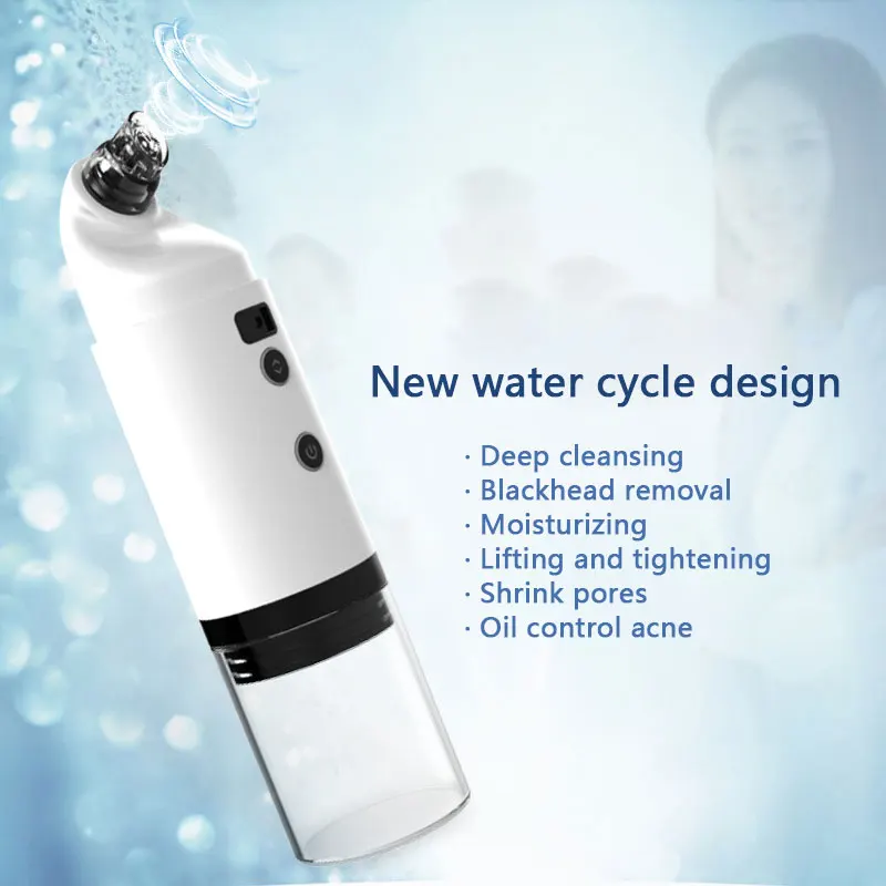

2-in-1 Skin Hydration And Blackhead Vacuum Extractor USB Electric Point Noir Acne Remover Black Dots Cleaner Tools For Face
