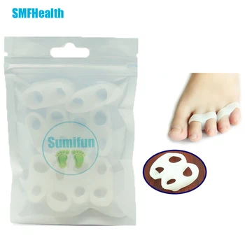 

10Pcs Toe Separator Gel Braces Supports Tools Bunion Guard Foot Hallux Valgus Foot Care Bunion Straightener Corrector Z43601
