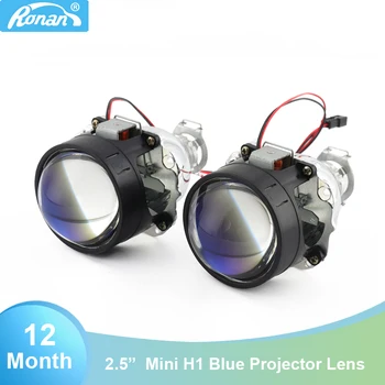 

RONAN 2.5''Ver8.1 blue coating Bi xenon HID MINI projector Lens H1 car headlight H4 H7 base adapter ring Car Styling retrofit