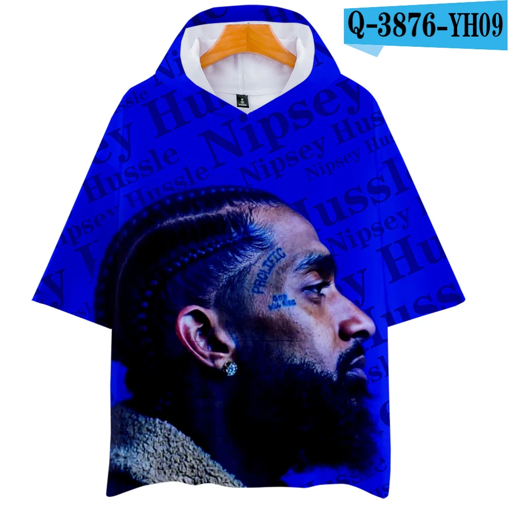 Nipsey hussle 3D толстовки Новая модная футболка с короткими рукавами лето/весна крутая и дышащая футболка с короткими рукавами - Цвет: F