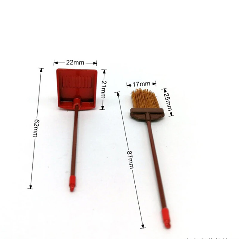 2pcs/set Pretend Play Furniture Toys Dollhouse Cleaning Tool Kits 1:12 Doll House Miniature Broom Dustpan Set Classic Toys 2pcs/set Pretend Play Furniture Toys Dollhouse Cleaning Tool Kits 1:12 Doll House Miniature Broom Dustpan Set Classic Toys