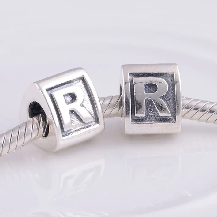 LE02-R-(5)925 sterling silver jewelry beads for bracelet charms fit for pandora DIY