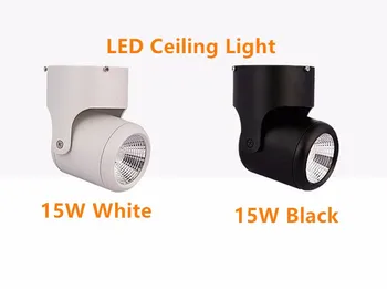 

6pcs Dimmable 15W 20W COB LED Track Lighting AC110V 120V 220V 230V Indoor track lamps Rail Spotlights Black&White