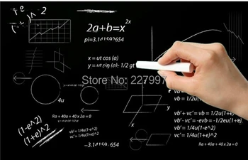 

300 PCS Free Shipping,New Arrival Vinyl Chalkboard Sticker Wall Decals Removable Blackboard Stickers 45x200CM with 5 Free Chalks