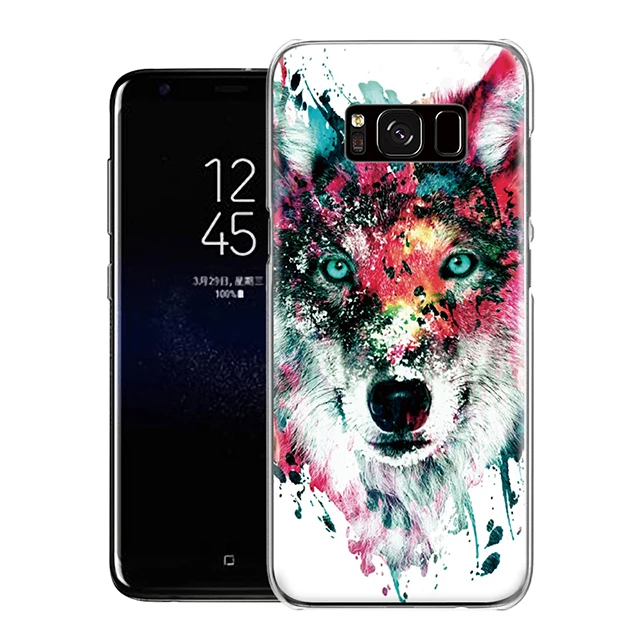 Цветной большой лев Снежная Сова олень красочные каракули для samsung Galaxy S4 S5 Mini S6 S7 S8 S9 Edge Plus Note 3 4 5 8 чехол для телефона