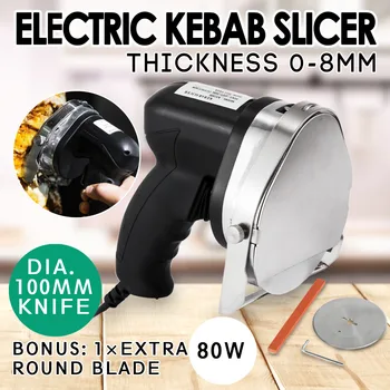 

220V 80W New Handhold Electric Doner Kebab Meat Slicer Carver Cutter