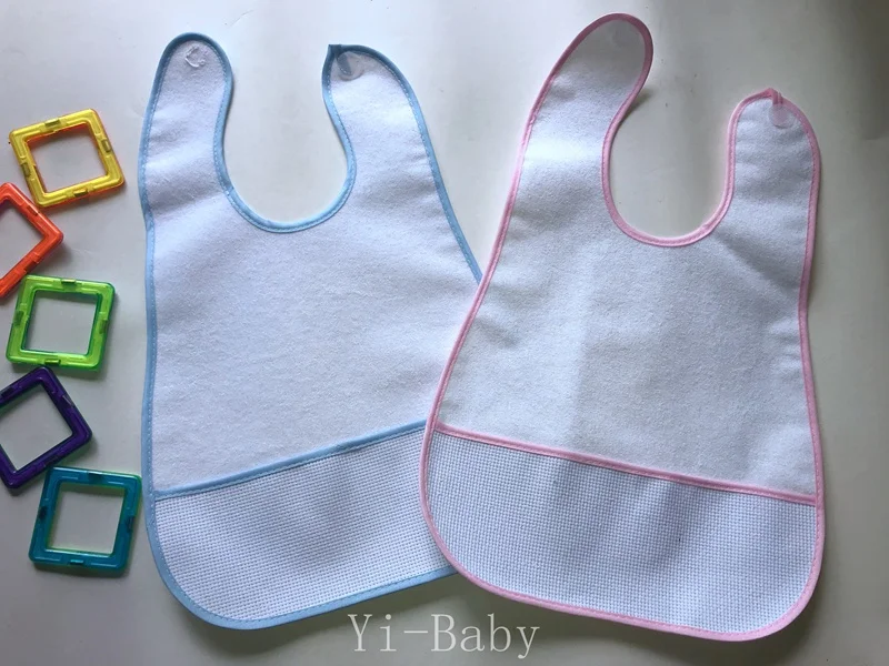 

Free shipping Baby waterproof bib Burp Cloths Cross stitch bib Baby bib Infant saliva towels 4PCS/Set