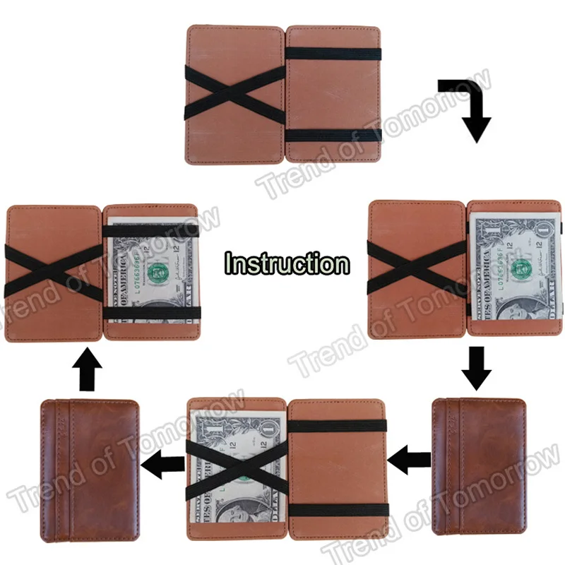 2019 New arrival High quality leather magic wallets Fashion men money clips card purse cash holder 2 colors 2019 New arrival High quality leather magic wallets Fashion men money clips card purse cash holder 2 colors