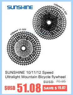 SUNSHNE MTB 11 скоростей 11-50 т кассета 365 г Сверхлегкий велосипед свободного хода 11 Т Запчасти для велосипеда горный для Shimano M9000 M8000 M7000
