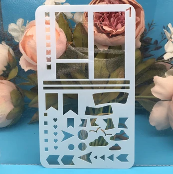 

1Pcs A6 Paint Draw Model 1 DIY Craft Layering Stencils Wall Paint Scrapbook Stamp Embossing Album Decorative Card Template