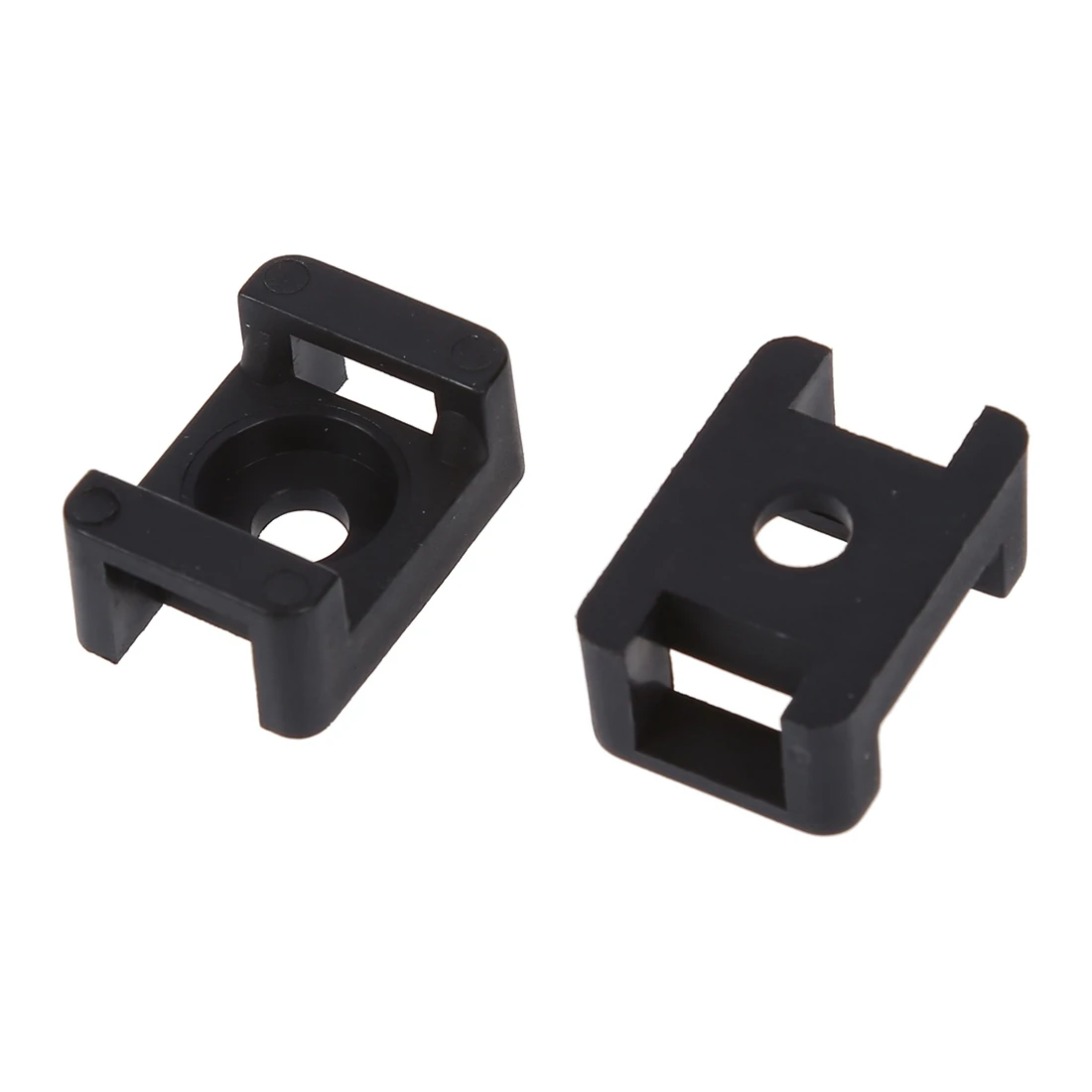100 шт пластиковые провода Buddle кабель галстук крепление седло черный|tie mount|cable tie