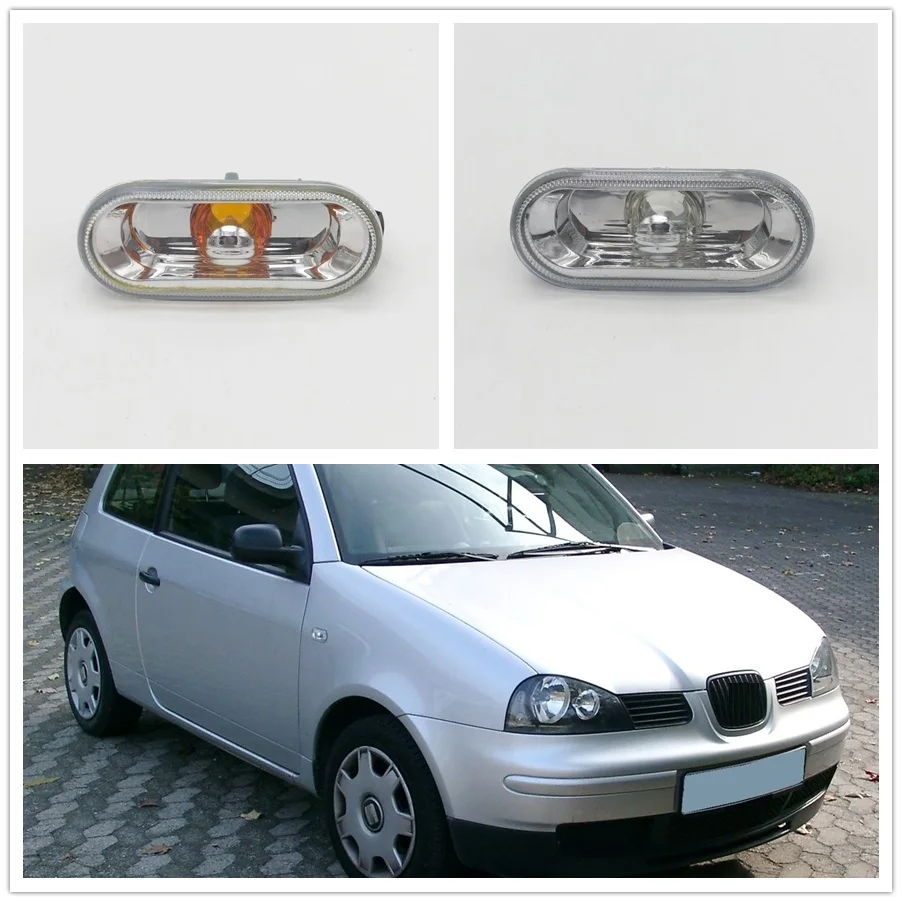 2 шт. автомобиль-Стайлинг для Seat AROSA 1997 1998 1999 2000 2001 2002 2003 2004 сторона Fender маркер Включите сигнал свет лампы повторителя