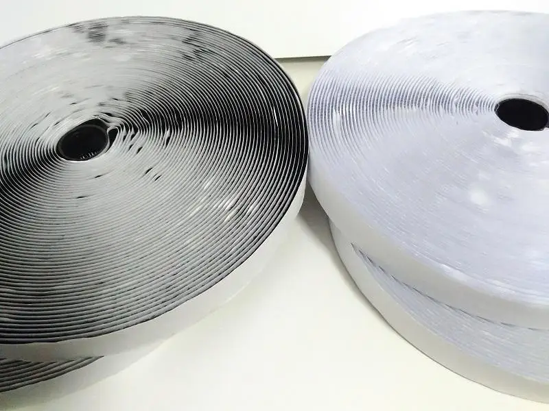 Adhesive Fastener tape Hook and Loop sticky back fastener White or Black glue straps 2cm*25Meters | Дом и сад