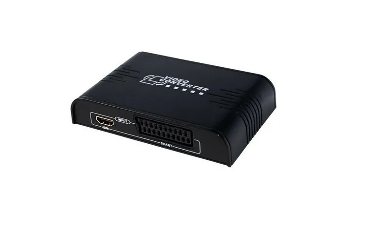 PAL/NTSC SCART/HDMI преобразователь видеосигнала HDMI коробка 720 P 1080 P скалер с 3,5 мм и коаксиальный аудио выход для игровых консолей DVD