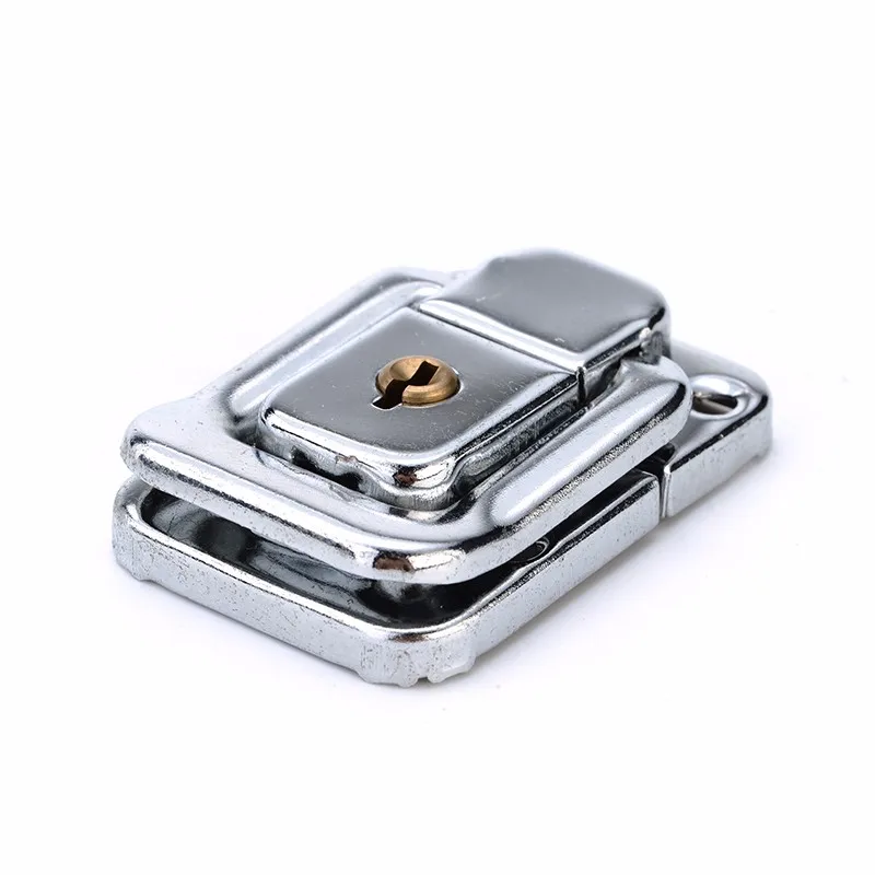 5 Pcs Box Square Lock With Key Spring Latch Catch Toggle Locks