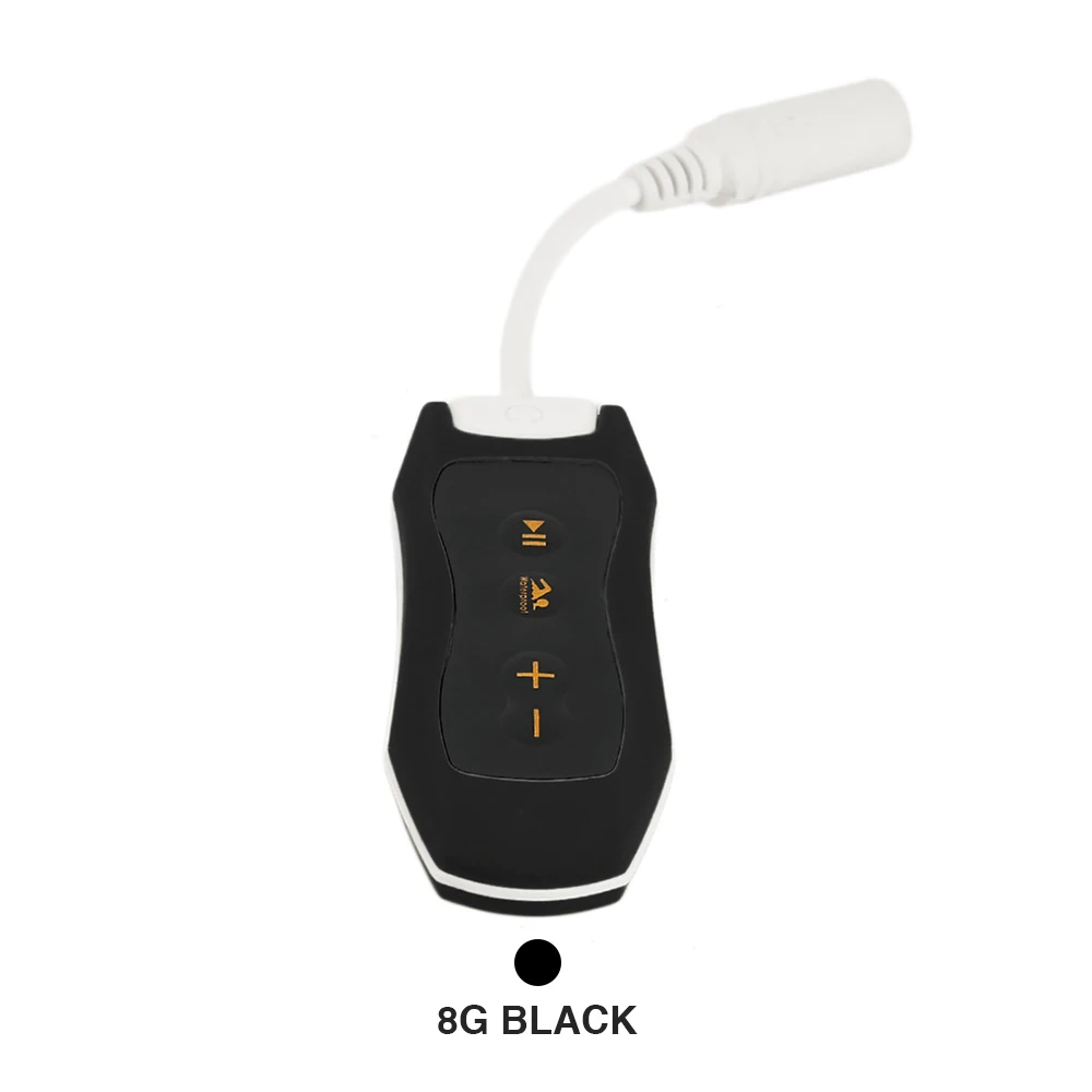 8G Black ET мини Водонепроницаемый MP3 плеер FM радио 4G 8G Плавание Дайвинг Подводные музыкальный плеер Портативный открытый спортивный музыкальный плеер w/клип - Цвет: 8G Black