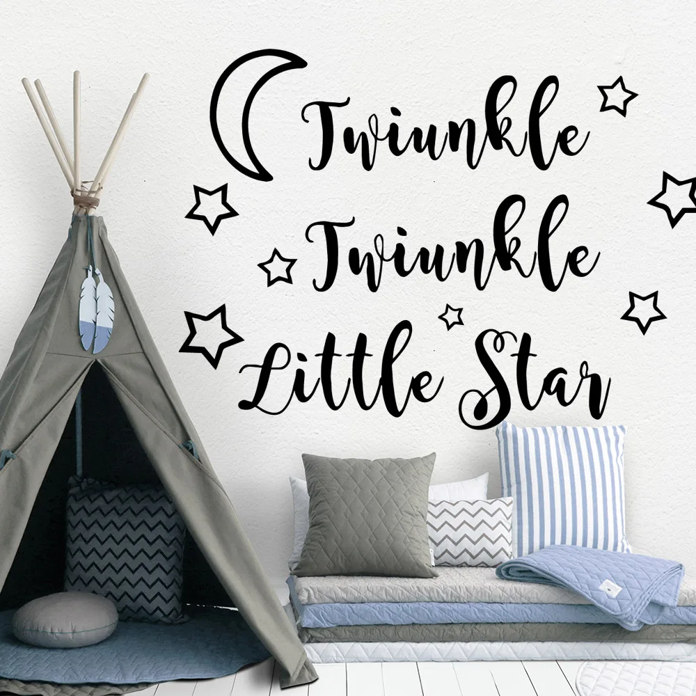 

Drop Shipping little star Stickers Home Decor Nordic Style for Living Room Company School Office Decoration Wall Art Decal