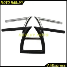 Черный Drag " 25 мм Z Bars откатные руль для CB GS XS KZ Chopper Bobber Honda Suzuki Kawasaki Yamaha Harley Chopper на заказ