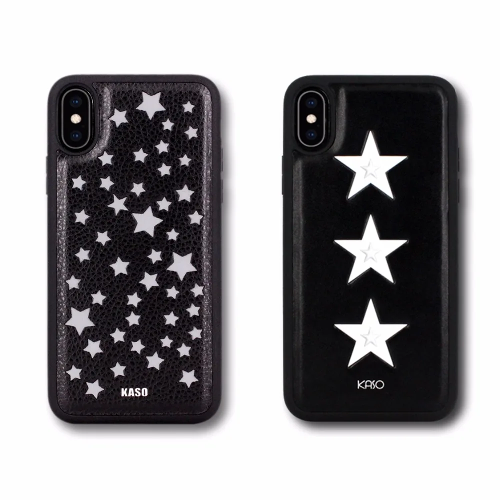 

Japanese Fashion Phone Case For iPhone 6 7 8plus Leather Reflective Light Star Soft PU Back Cover For iPhone X XR Xax Case