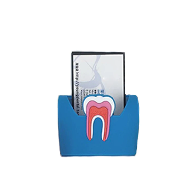 1 шт. симпатичная Стоматологическая карточка, держатель, красочные резиновые зубы, молярная форма, телефонная карта, для хранения имени, подставка для клиник, подарок для дантиста